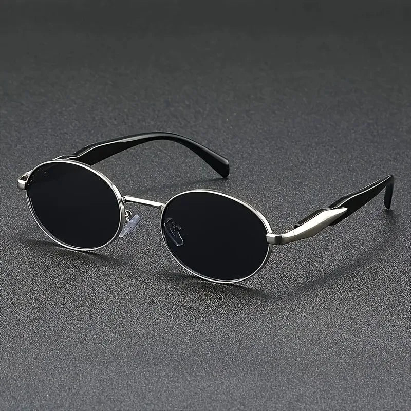 2pcs - Fashionable Textured Exquisite Small Round Frame Glasses