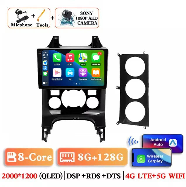 Android 15 Wireless Carplay Auto Car Radio for Peugeot 3008 2009-2015 Car Multimedia Player GPS 4G+WiFi Navigation Head Unit