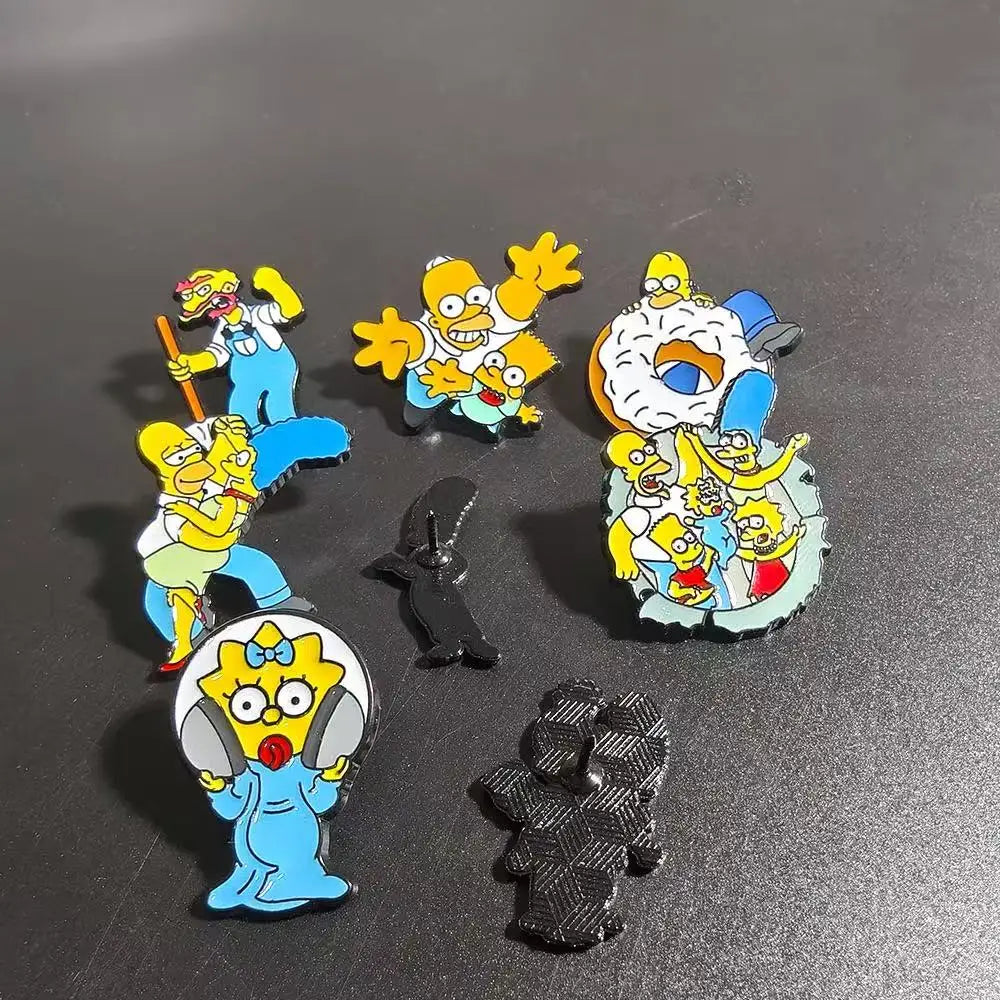 8pcs Cartoon Pins Set Funny Creativity Badges for Backpack Clothes Brooch Accessory the best choice for gifts