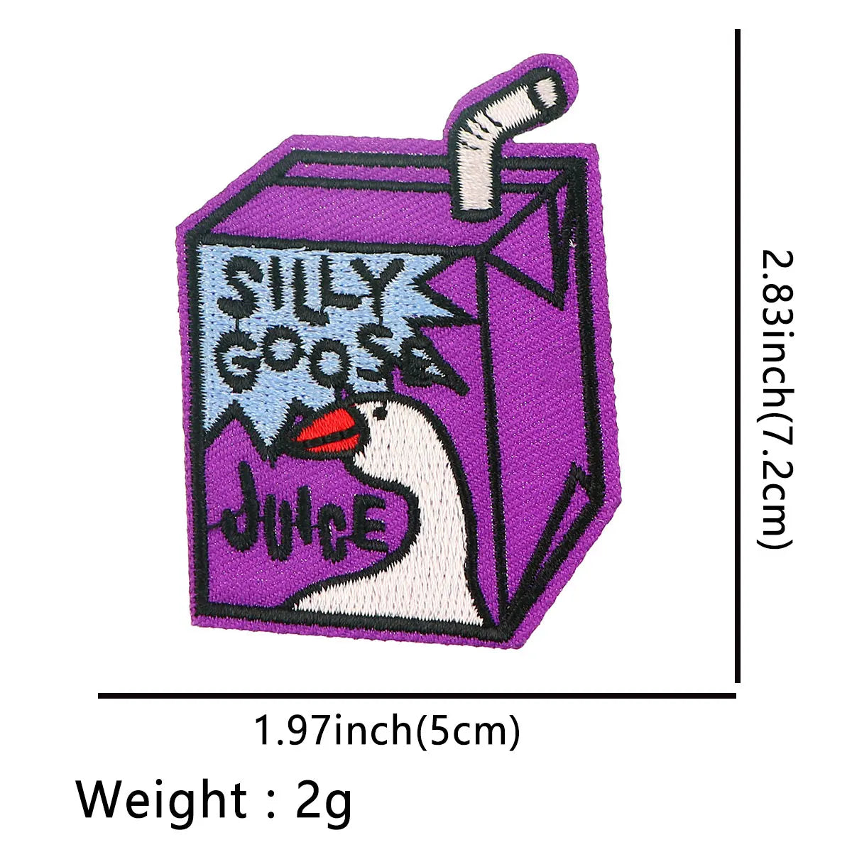 Silly Goose Patch Cute Cat Embroidery Patch Letters Iron On Patches For Clothing Thermoadhesive Patches On Clothes DIY Sew Badge