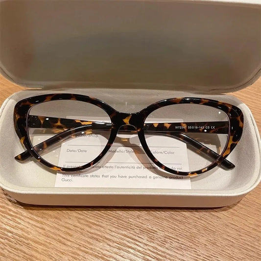 1-Pacs Retro Cat Eye Blue Light Blocking Glasses - Slim Skinny Frame with Advanced Anti-Blue Light Flat Lens