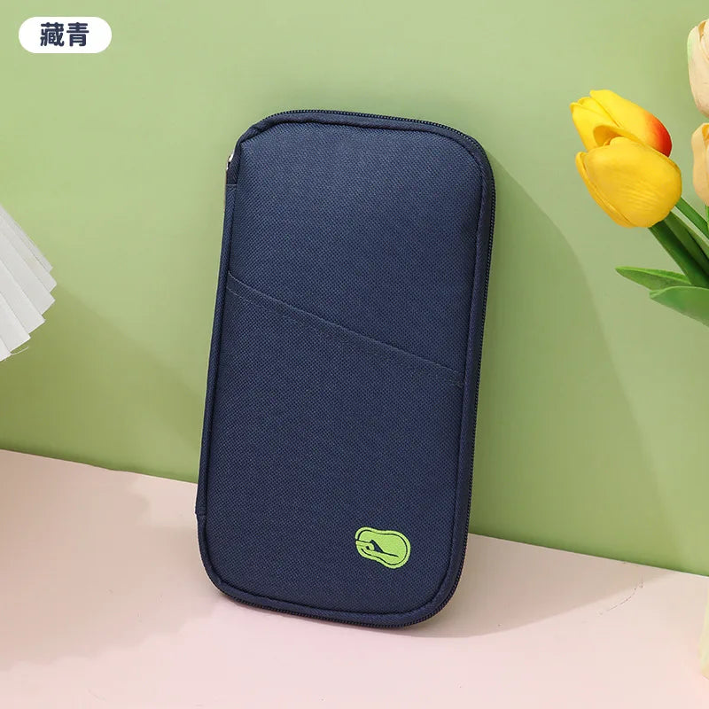 Multi-Functional Wallet-Style Travel Document Holder Men's Women's Style Passport Wallet Organizer Bag Wholesale Stock Available