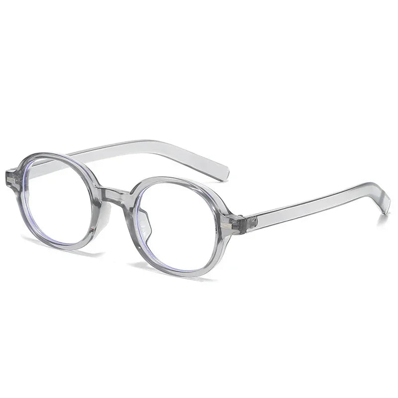 JNPCXI New Round Sunglasses Women Fashion Clear Ocean Blue Pink Gradient Lens Shades UV400 Men Retro Punk Rivets Sun Glasses