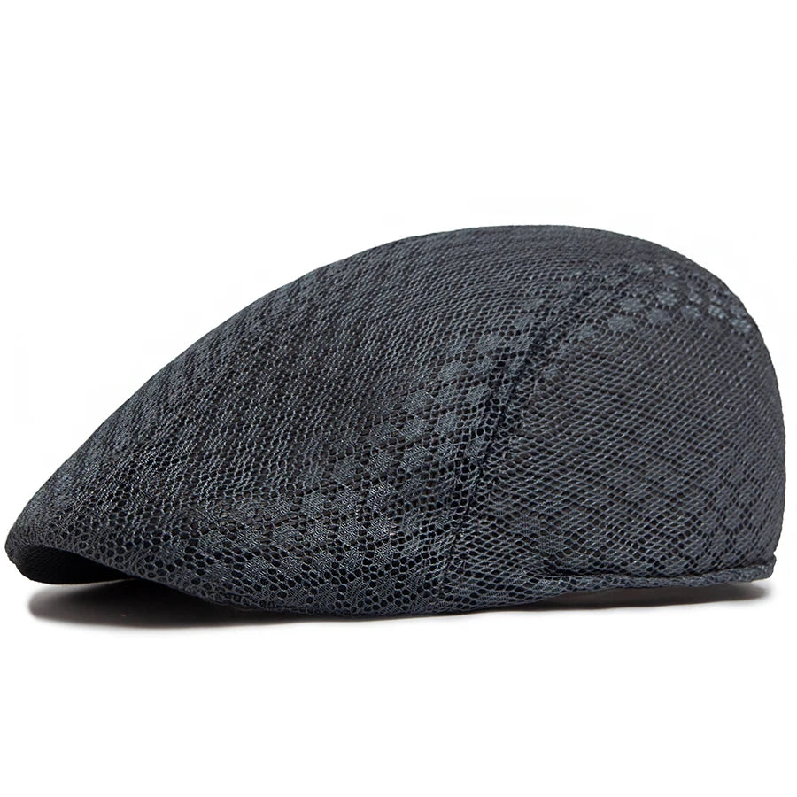 Women Beret Fashion Men Mesh Cap Casual Solid Berets Female Summer Soft Top Sun Visor Hat For Male 55-59cm Head Circum Unisex