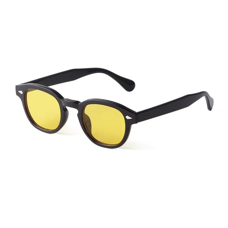 JNPCXI Fashion Gradient Blue Round Sunglasses for Women Men Vintage Tortoise Square Sun Glasses Lunettes De Soleil