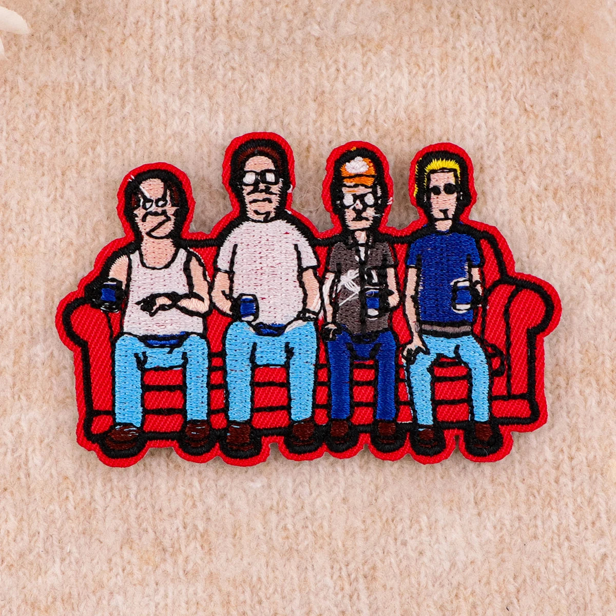 Cartoon Gang of Four Embroidery Patch Funny Iron On Patches for Clothing Thermoadhesive Patches Patches On Clothes Badge DIY Sew