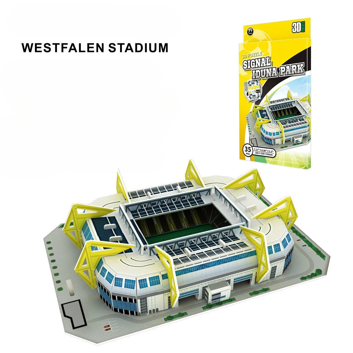 3D Stadium Puzzle Bernabeu Camp Nou Anfield Stadium  League Football Stadium Model, Famous Buildings Children's 3d Puzzle Toys