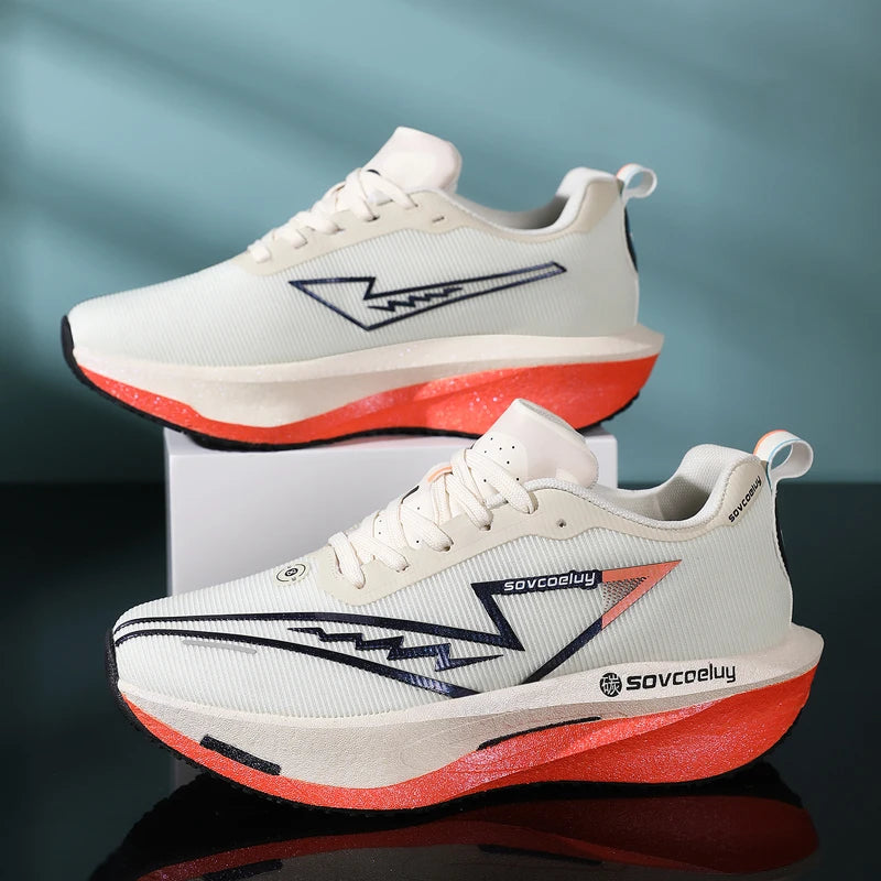 Running Shoes Unisex Speciality Marathon Sports Men Breathable Lightweight Carbon Board Women's Comfor Athletic Nonskid Sneakers