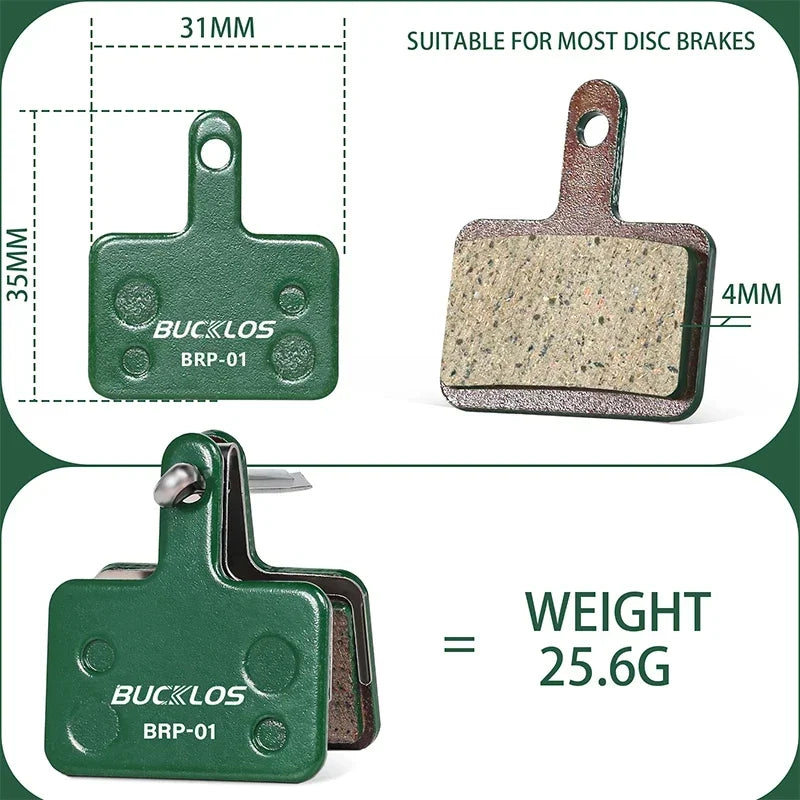 BUCKLOS MTB Bicycle Disc Brake Pads for Shimano B01S B03S B05S MT200 XOD E-bike Ceramic Bike Hydraulic Disc Brake Cycling Parts