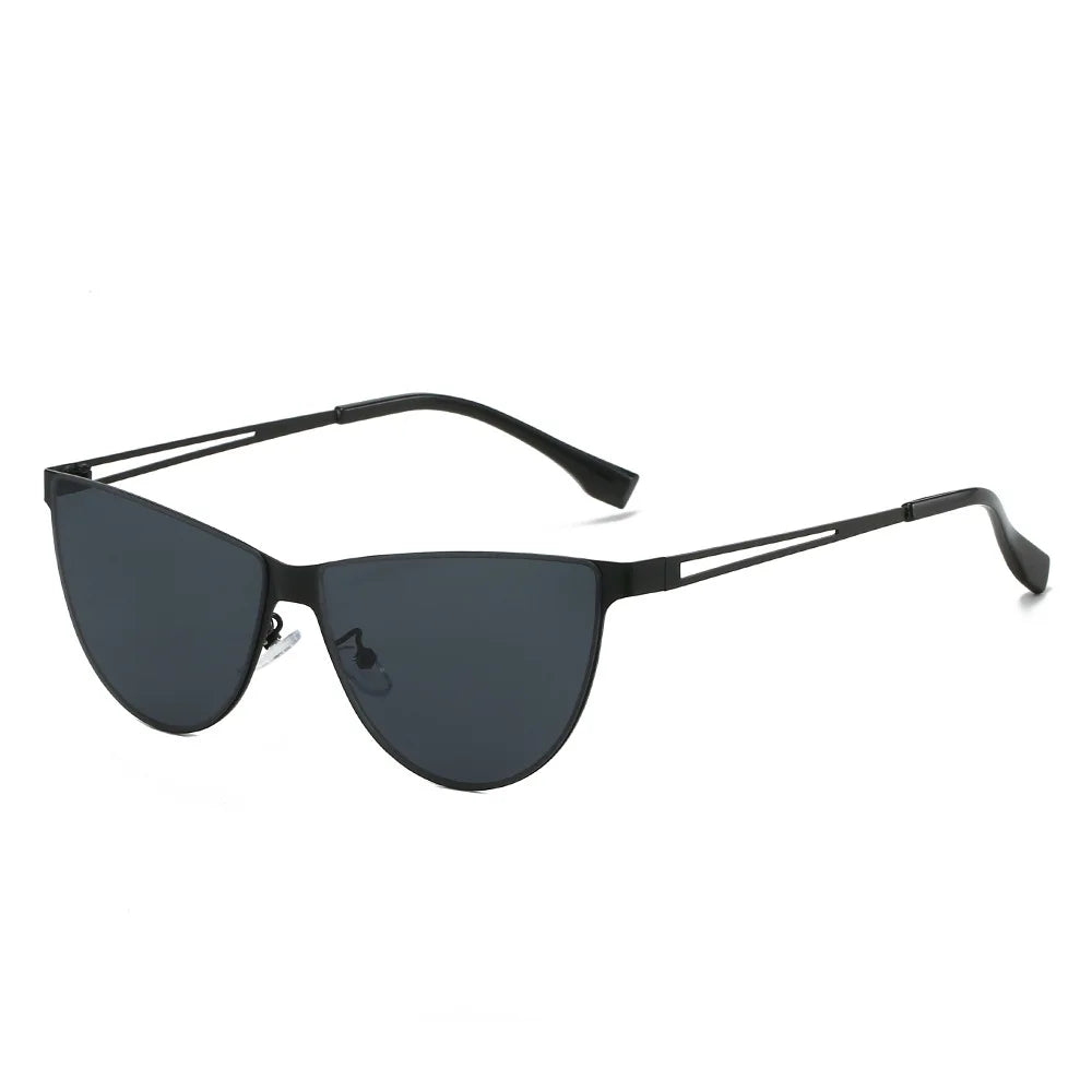 JNPCXI New Fashion Cat Eye Women Sunglasses Vintage Metal Frame Gradient Shades UV400 Men Trending Sun Glasses