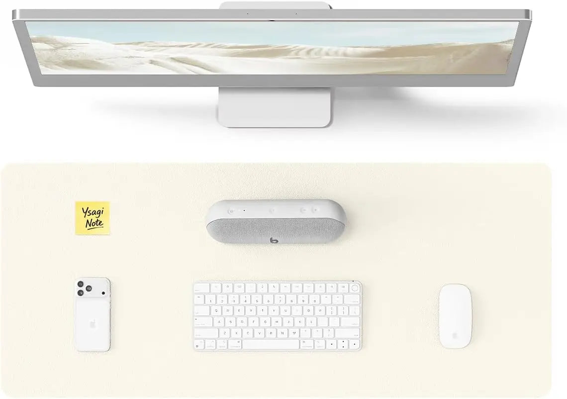 Leather Office Desk Pad Protector,Large Mouse Pad,Non-Slip,PU Leather,Laptop Desk Blotter,Waterproof Writing Pad for Office/Home