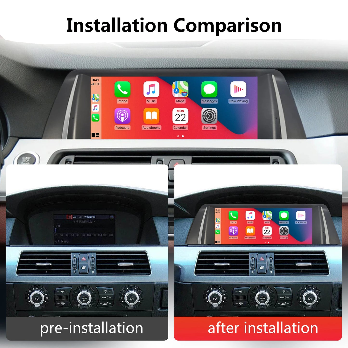 Android 13 For BMW 5 Series F10/F11 2011-2017 CIC NBT Car Multimedia Player GPS Navigation Head Unit Video Player Carplay