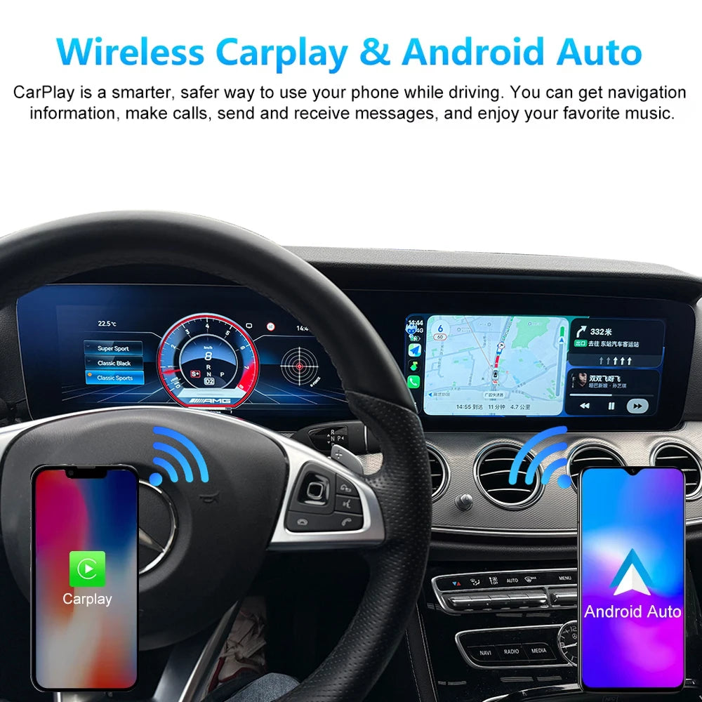 Digital instrument panel For Mercedes-Benz W213 2016-2019 speedometer, Android radio, wireless CarPlay, GPS,Plug and Play
