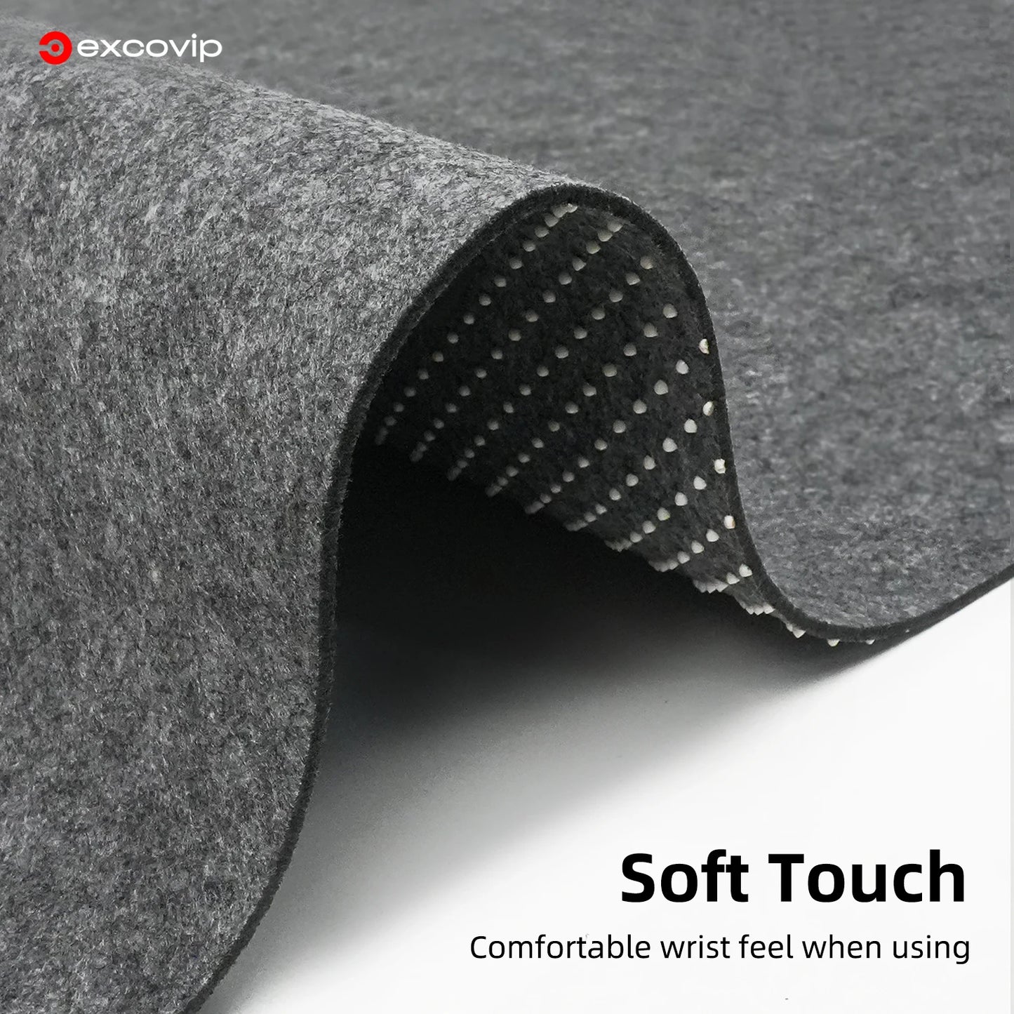 EXCO Felt Desk Mat Large Mouse Keyboard Pad Computer Desktop Protector Non-Slip Base for Office Home Durable Washable