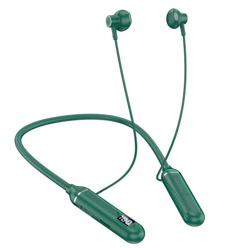 Wireless Earphones 5.3 Waterproof Magnetic Earbuds Neckband Headphones Gaming LED Display Stereo Sports Headset Halter