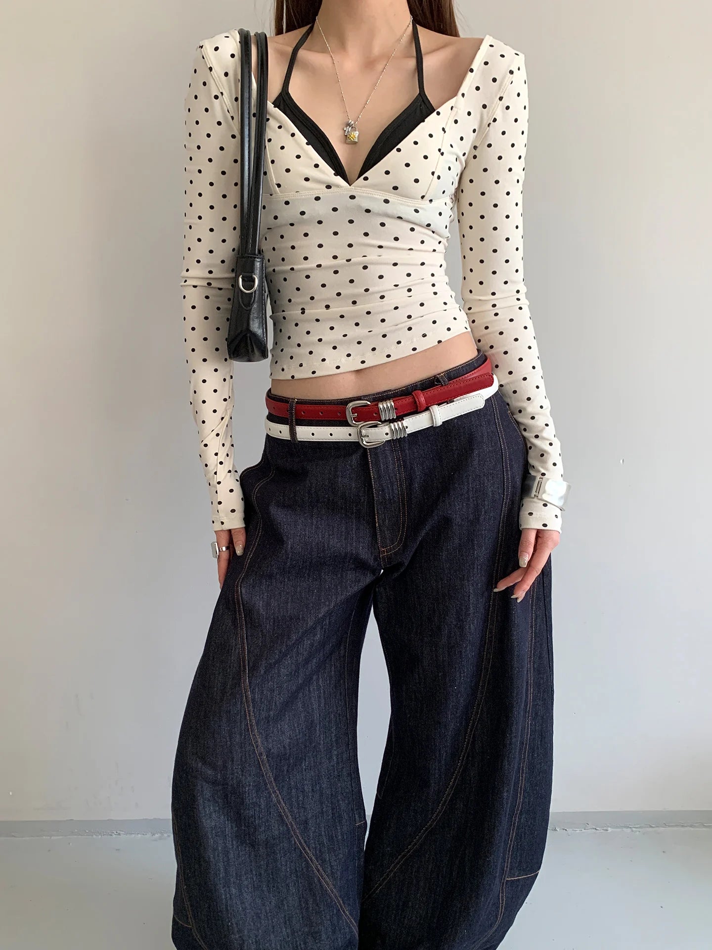 Fine Leather Belt With Skirt High-End Jeans With Waist Accessories Versatile Street Retro Belt For Women