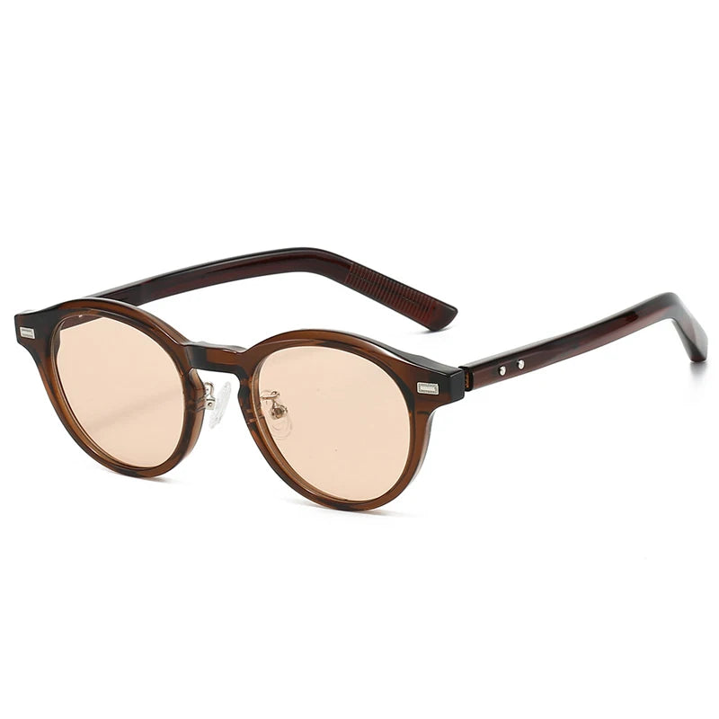 JNPCXI New Vintage TR Round Frame Sun Glasses Fashion High Quality Sunglasses Men Women UV400 Goggles Shades Eyewear