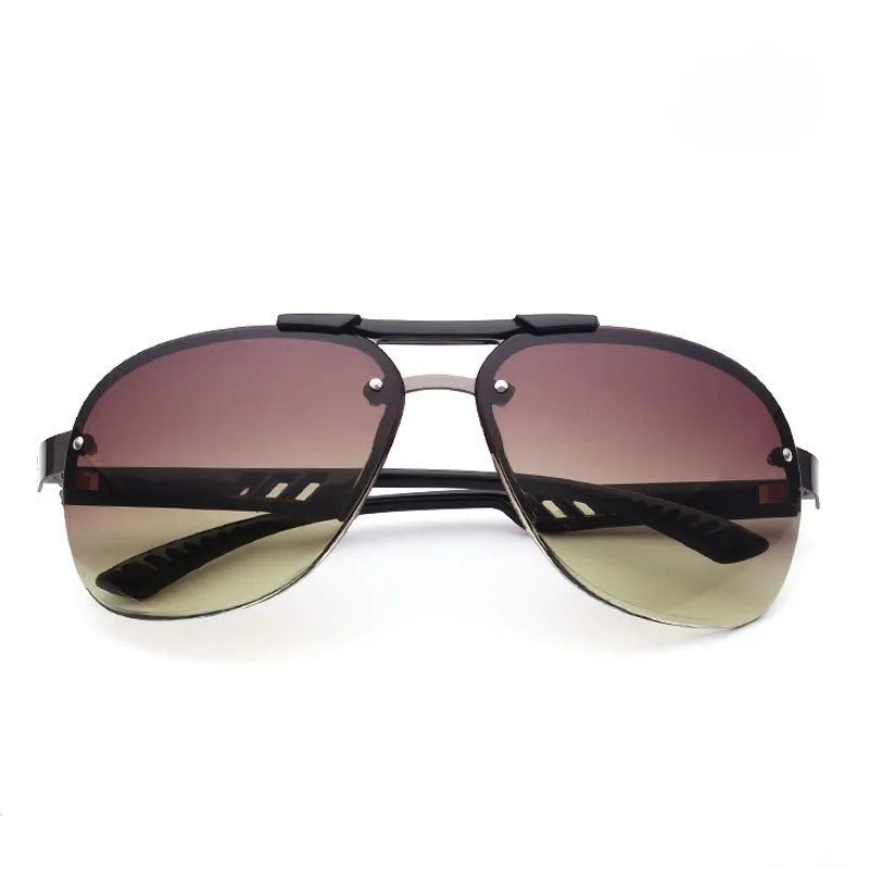 Metal Frameless Men's Sunglasses Fashion Toad Glasses for Driving Fishing Fashion Glasses
