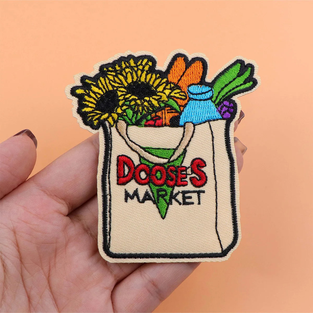 MARKET Embroidery Patch Girls Iron On Patches For Clothing Thermoadhesive Patches On Clothes DIY Sew Badges