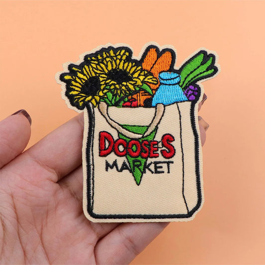 MARKET Embroidery Patch Girls Iron On Patches For Clothing Thermoadhesive Patches On Clothes DIY Sew Badges