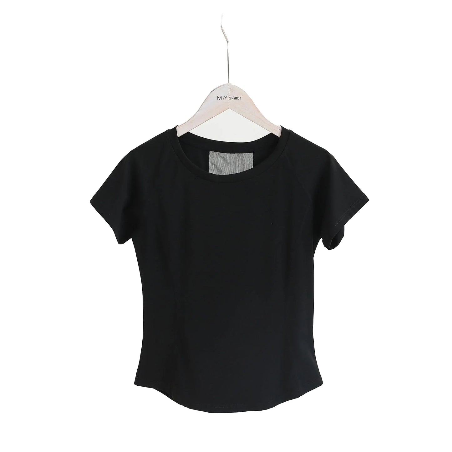 Women Slim Yoga Short Sleeve T-shirt Quick Dry Mesh Back Breathable High Elastic Running Pilates Gym Workout Crop Top
