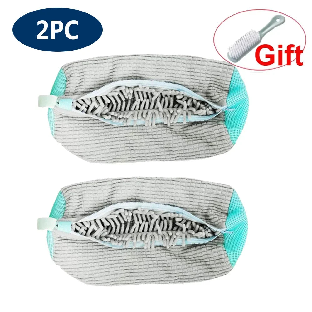 Shoe Washing Machine Bag Reusable Sneaker Cleaning Bag, Washer Mesh Laundry Bag