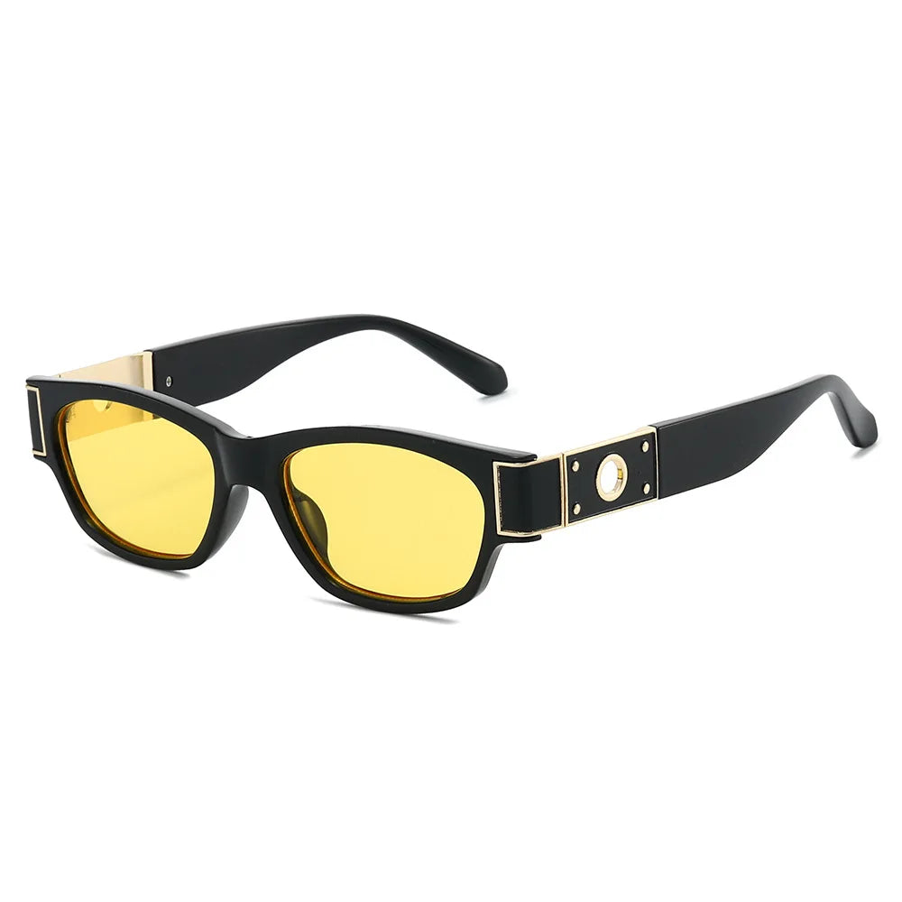 JNPCXI New Square Men Sunglasses Fashion Leopard Tea Shades UV400 Women Trending Outdoor Sun Glasses