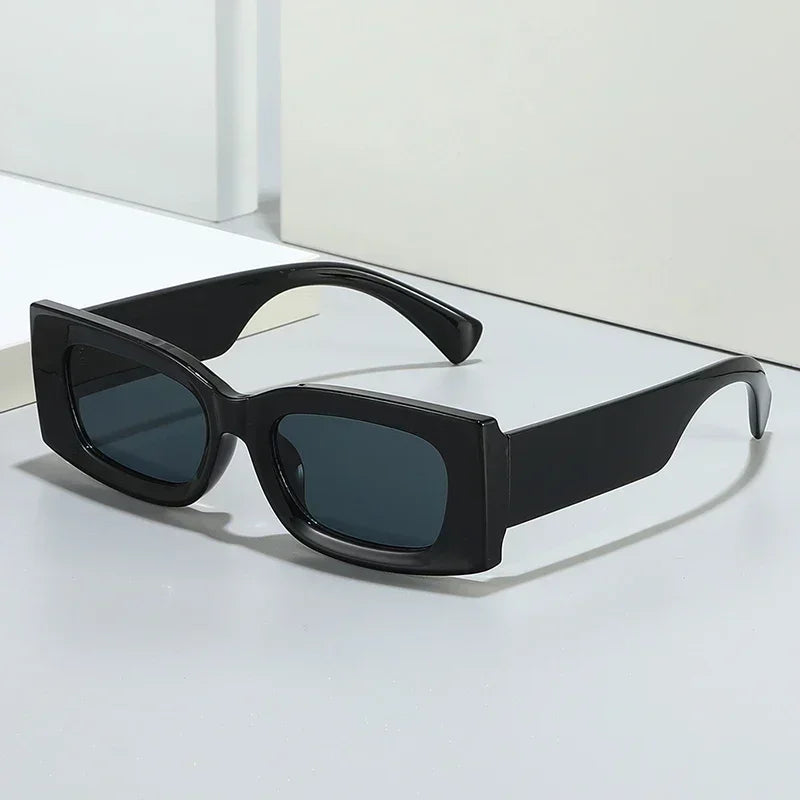 JNPCXI Ins Popular Fashion Square Candy Color Women Sunglasses Retro Gradient Yellow Men Shades UV400 Sun Glasses