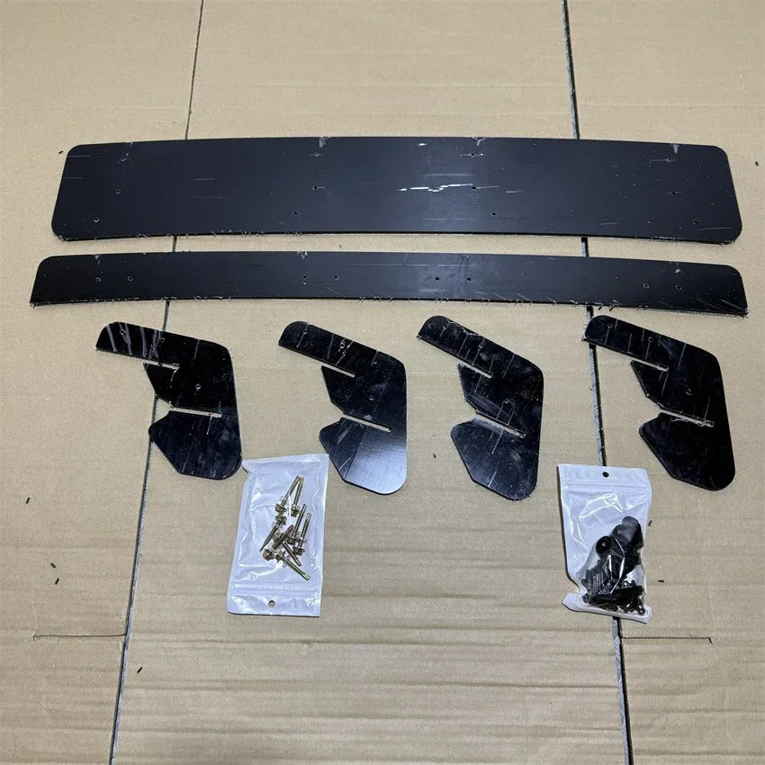 For Volkswagen Golf 7.5 MK 7.5 R GTI 2017-2020 Rear Bumper Diffuser Tail Splitter Spoilers Protector Guard Lip Body Kits Black