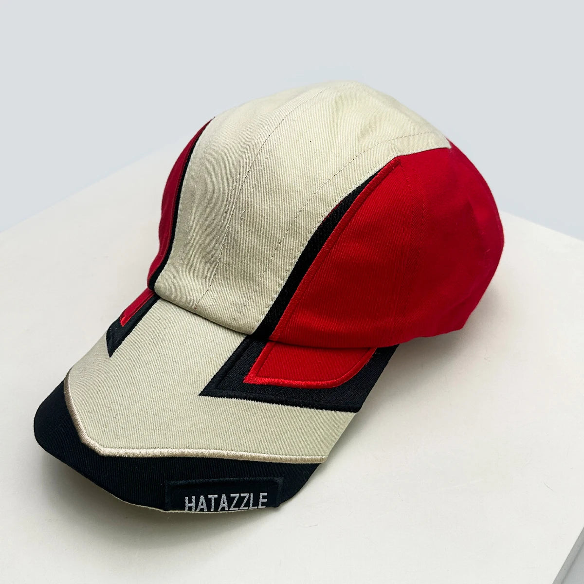 New Unisex Hip Hop Letter Flame Flag Baseball Hats Sunshade Personal Versatile Color Block Peaked Caps Niche Fashion Retro ins