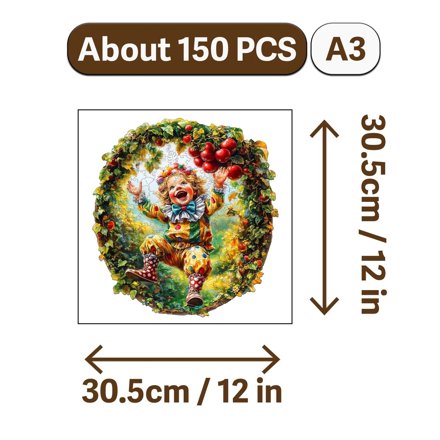 Children and The Queen Wooden Jigsaw Puzzle Wood Home Decor Painting Christmas and Halloween Gift Toy for Teen and Kid