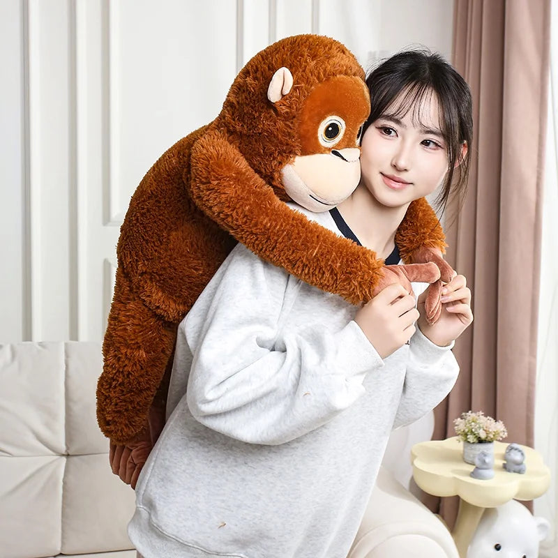 30-90CM Cartoon Gorilla Plush Toy Chimpanzees Monkey Soft Stuffed Doll Room Decor Birthday Gift Orangutan Plushies Dolls