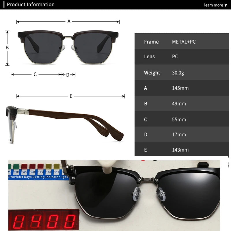 JNPCXI New Polarized Oval Metal Punk Women Sunglasses Fashion Clear Ocean Lens Shades UV400 Men Sun Glasses