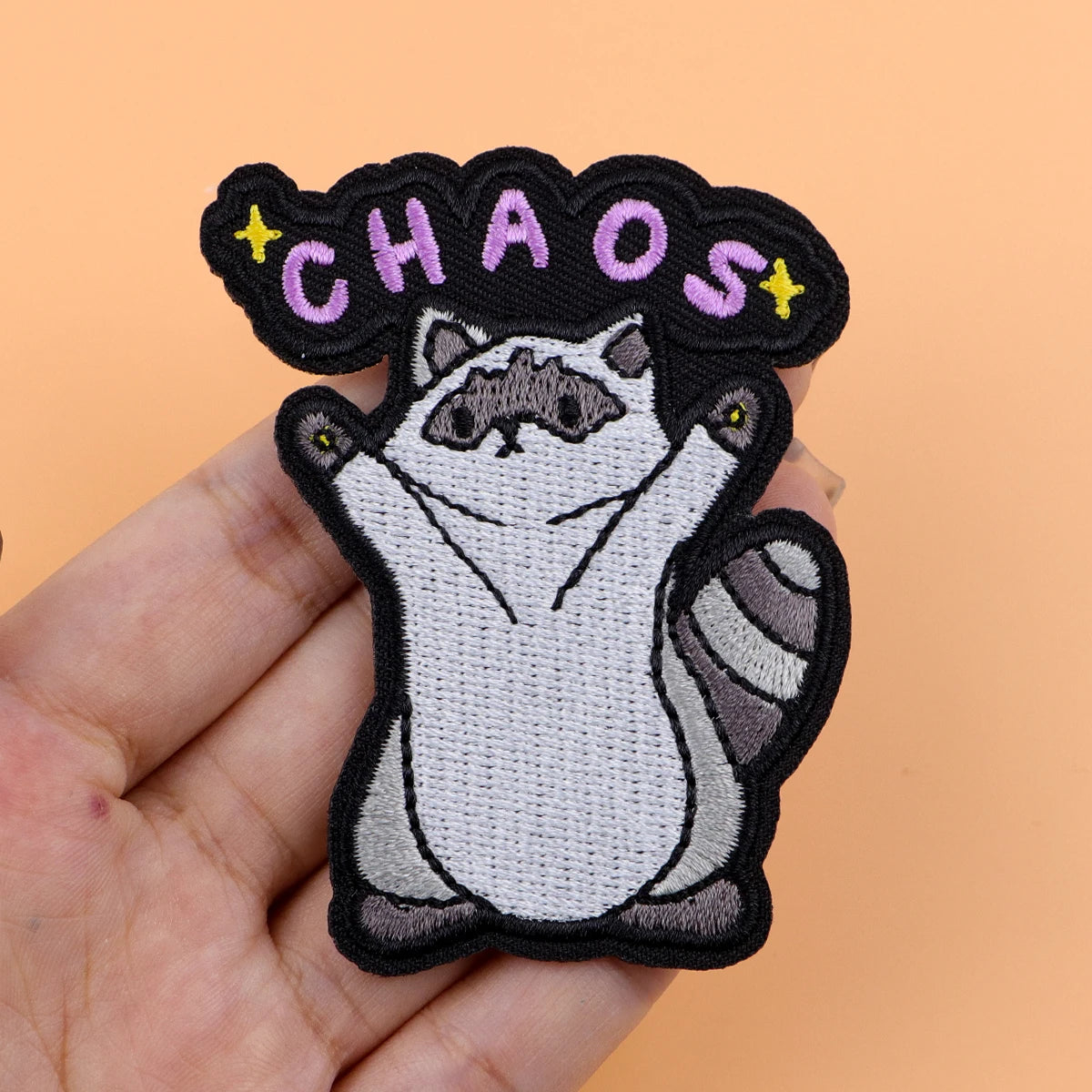 Cute Raccoon Embroidery Patch Cartoon Iron On Patches For Clothing Thermoadhesive Patches On Clothes DIY Sew Badges