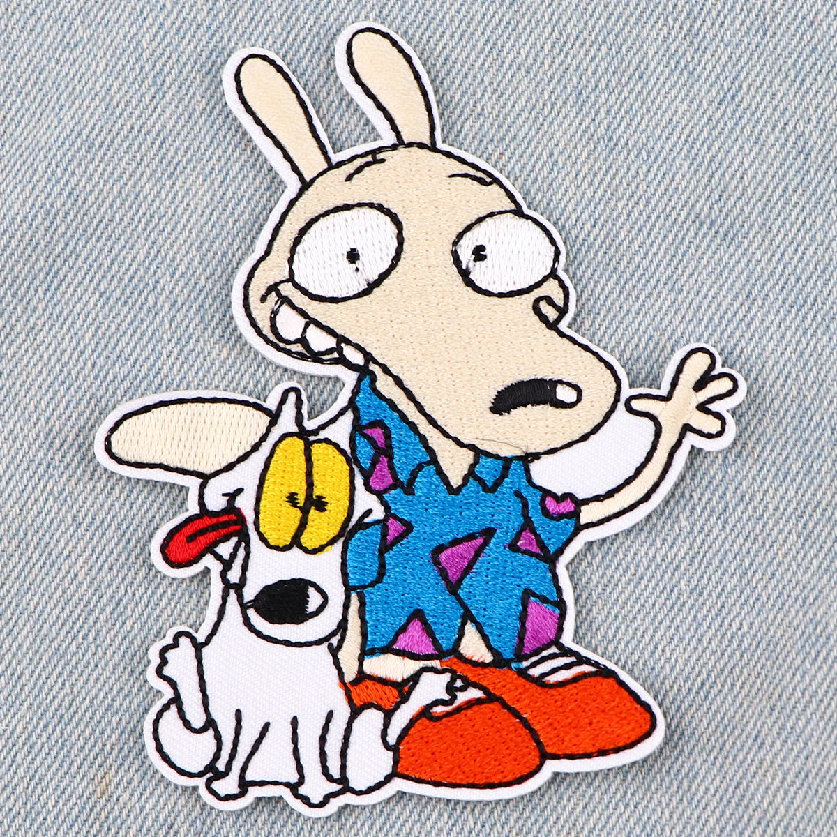 Cute Dogs Cartoon Embroidery Patches For Clothing Patches For Clothes Funny Animal DIY Iron on Patch On Clothes Stickers