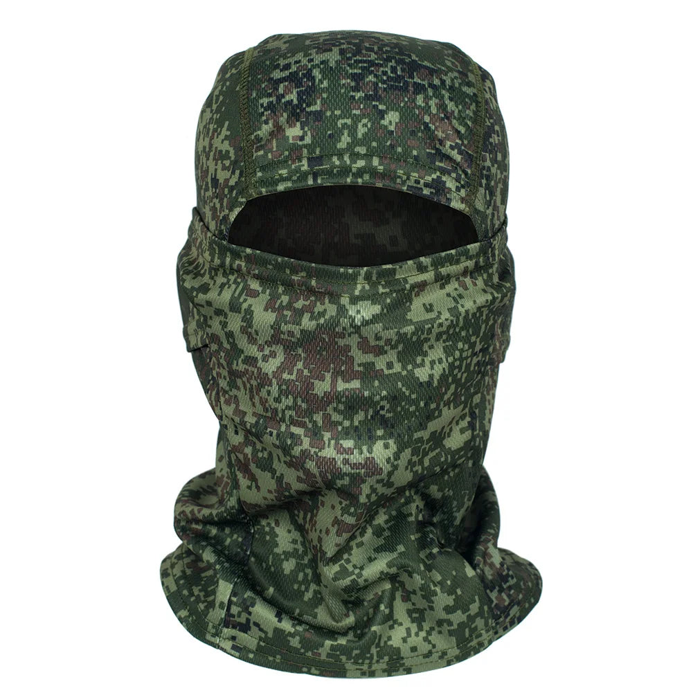 Tactical Camouflage Mask Hat Baseball Cap Skullies Knitted Elastic Outdoor Cap
