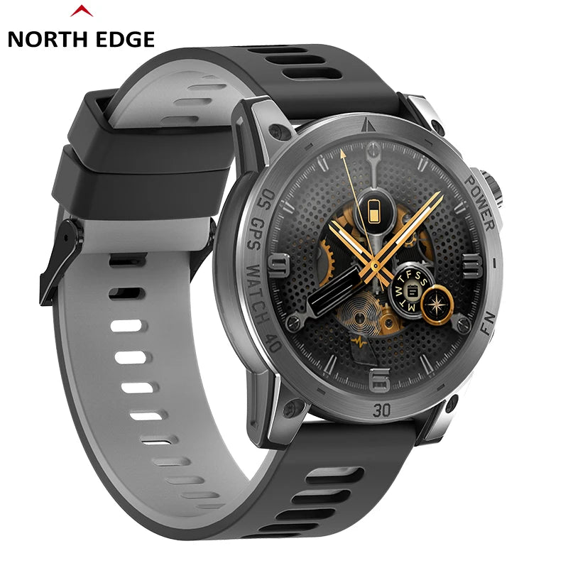 NORTH EDGE 2025 GPS Sport Watch 50M ATM Altimeter Barometer Compass Smartwatches