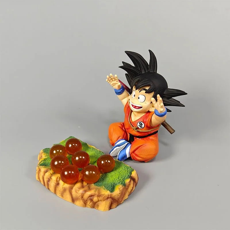 In Stock Anime Dragon Ball Son Goku With Base Kid Goku Figurine Action Figure 14cm Pvc Statue Collection Model Toys Gifts