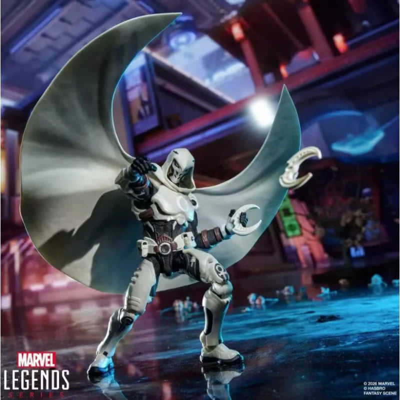 【Pre Sale】Original Hasbro Marvel Legends Series Moon Knight Anime Figure Toys Model Ornaments