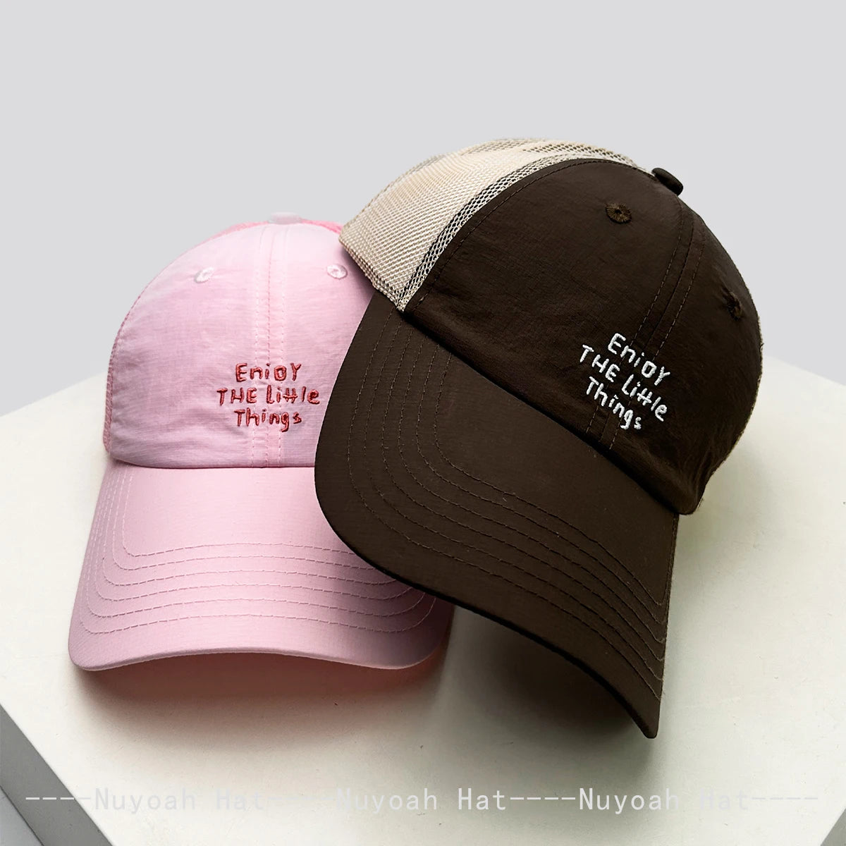 New Men Women Simple Mesh Embroidered Letters Baseball Hats Sunshade Quick-dry Breathable Korean Peaked Caps Versatile Fashion
