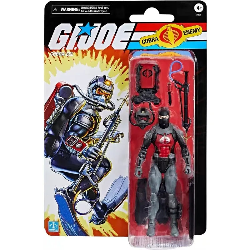 Original Hasbro G.I. Joe GI Joe Classfied Series Retro Cardback Cobra Eel Cobra Enemy Action Figure Collection Toys Model