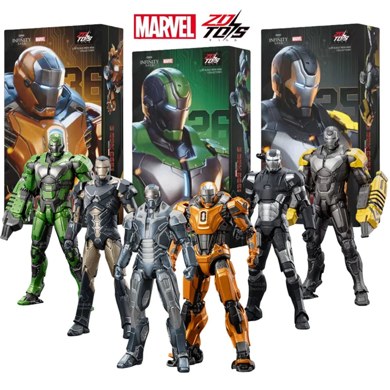 ZD Toys Iron Man Action Figure Red Snapper Iron Man MK 24 MK 22 MK 47 Legends