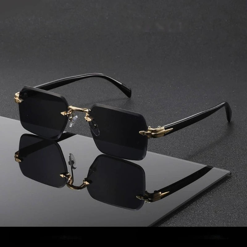 Men's Fashionable Square Glasses Multi-color Retro Style PC Lenses Business and Leisure Dual-use Design