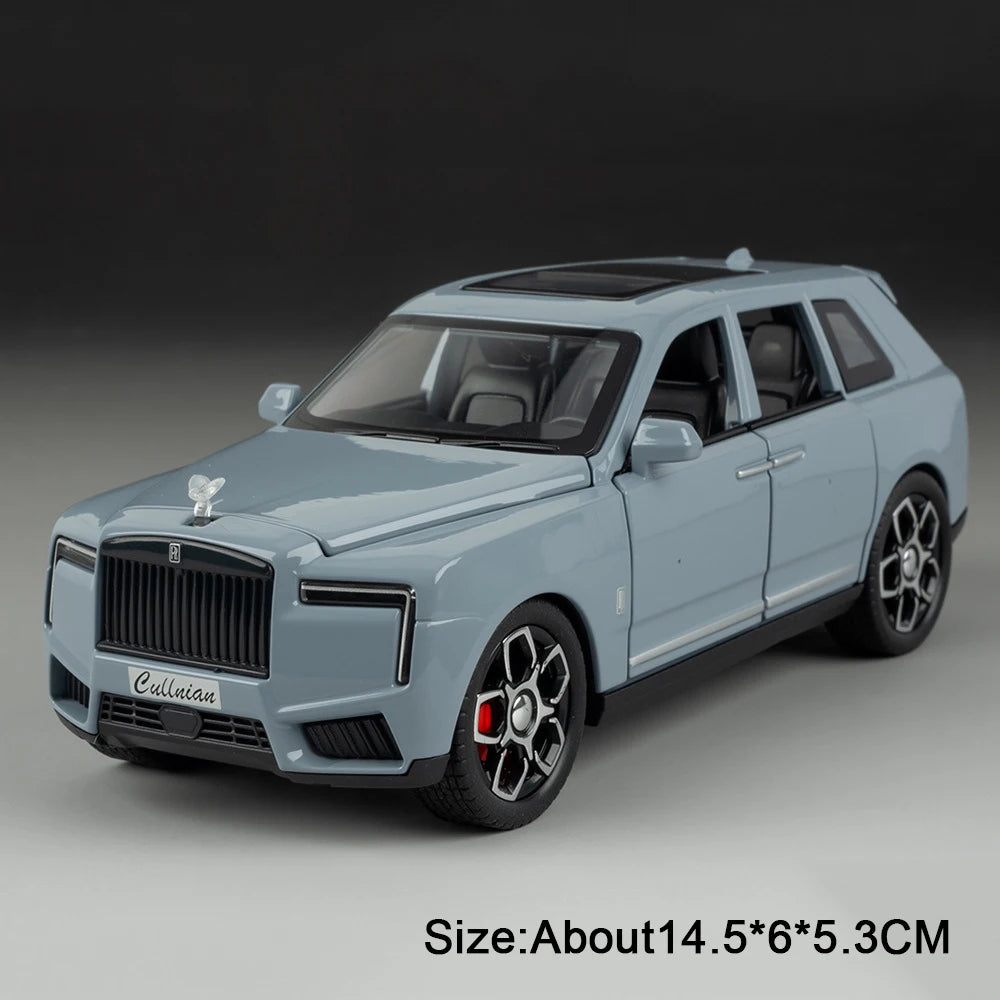 1:32 Rolls Royce Phantom Cullinan Diecast Alloy Model Toys Car Doors Opened with Sound Light Pull Back Toy Bookshelf Decorations