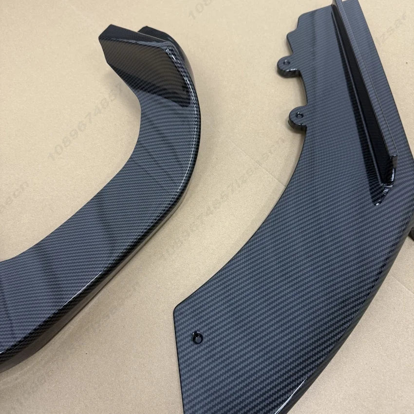 Car Rear Bumper Lip Diffuser Spoiler Side Splitters Apron Flaps Guard Gloss Black/Carbon Look For BMW M2 F87 M2C 2016-2020