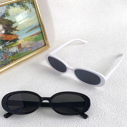 2pcs Unisex Fashion Glasses Retro Classic Casual Glasses Suitable for Gatherings Daily Leisure and Other Occasions