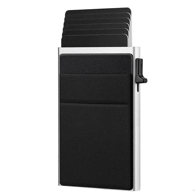 RFID Slim Credit Card Holder for Men | Minimalist Metal Wallet Luxury Case