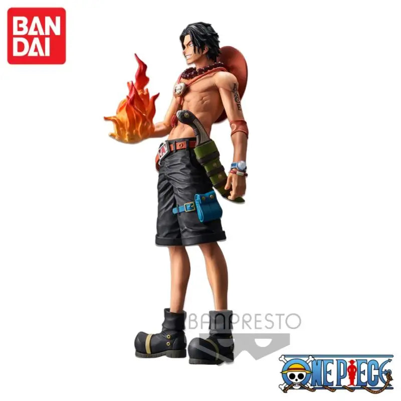 Special OfferIn Stock 100% Original Bandai Banpresto One Piece Grandista Nero Portgas D Ace Anime Figure Replacement Head Mol Co