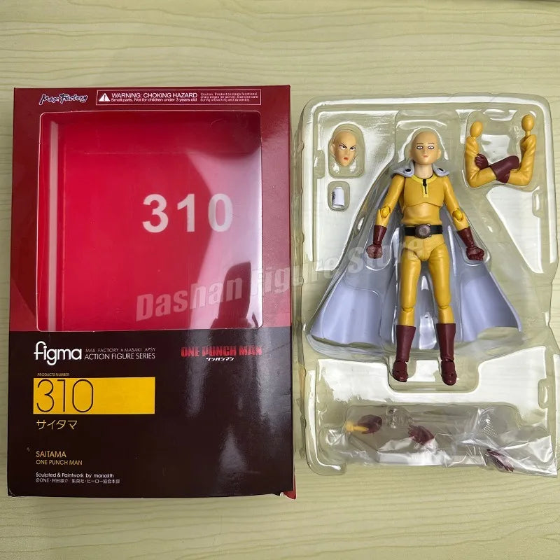 6in Figma 310 ONE PUNCH-MAN Ball Head Aitama Action Figure, PVC Anime Collection
