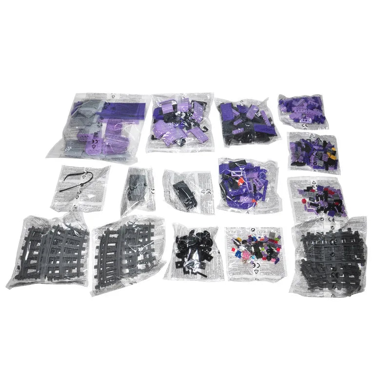 MOC City Series Train Metro Track Building Blocks Railroad Conveyance Toys TR14